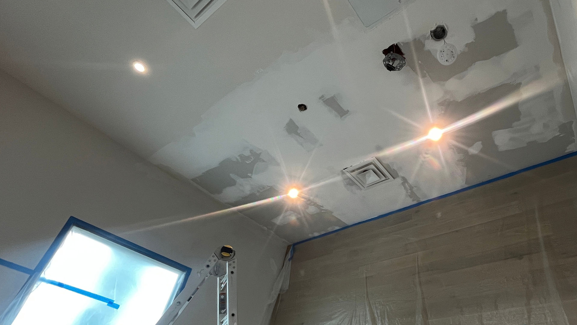 Ceiling repair before painting